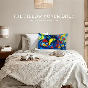 Beautiful Floral Polyester Pillow (Rectangle, Multi-Size)