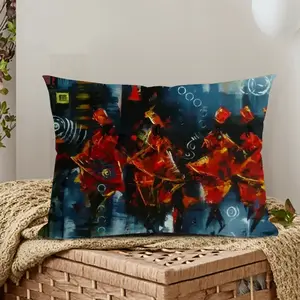 Cultural Dancers Polyester Pillow (Rectangle, Multi-Size)