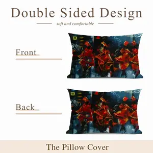 Cultural Dancers Polyester Pillow (Rectangle, Multi-Size)