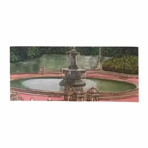 Bethesda Fountain Central Park New York City Yaga Mat