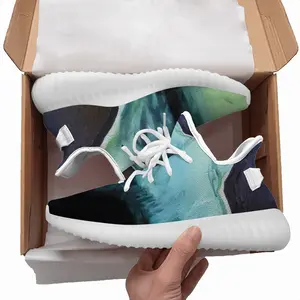 Men Beach Landscape Inside A Womans Nude Y350V1 Casual Sneakers