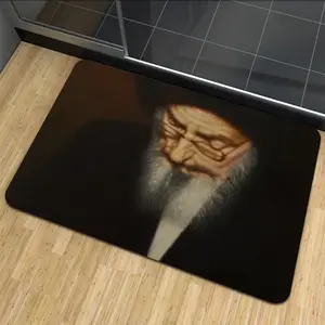 Portrait Of Rabbi Yehuda Ashlag Rubber Mats