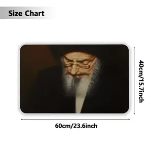 Portrait Of Rabbi Yehuda Ashlag Rubber Mats