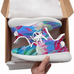 Men Harmony Of Pink And Blue Y350V1 Casual Sneakers