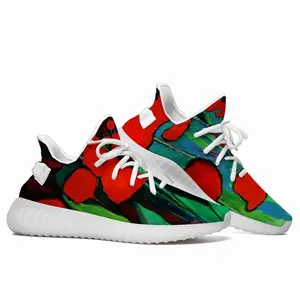 Men Red Tulips Y350V1 Casual Sneakers