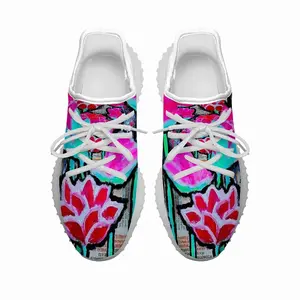 Men Pink Tulips Y350V1 Casual Sneakers