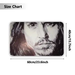 Johnny Depp Portrait Rubber Mats