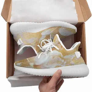 Men Gold Flower Y350V1 Casual Sneakers