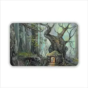 Elf House In A Fantasy Forest Rubber Mats