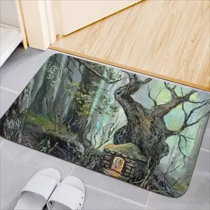 Elf House In A Fantasy Forest Rubber Mats