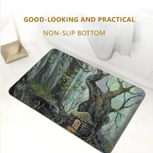 Elf House In A Fantasy Forest Rubber Mats