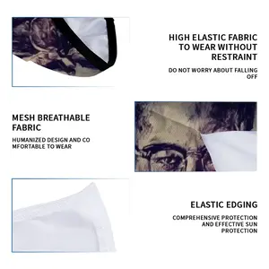 Malcolm X Portrait Neck Gaiter Face Mask