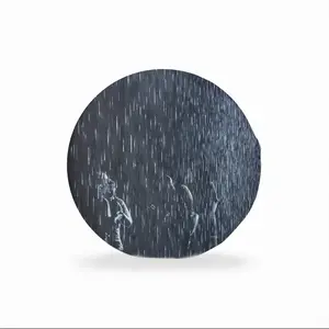 Lara In The Rain Circular Chair Cushion