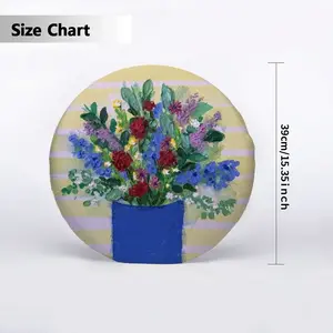 Blue Vase Circular Chair Cushion