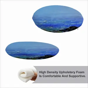 Blustery Sail Circular Chair Cushion