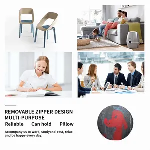 Roofied Goofy Circular Chair Cushion