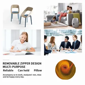 A Field Of Energy Circular Chair Cushion