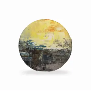 Singing Of The Sun Circular Chair Cushion