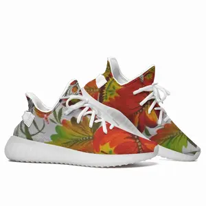 Men Orange Flower Y350V1 Casual Sneakers