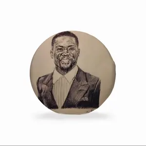 Kevin Hart Portrait Circular Chair Cushion