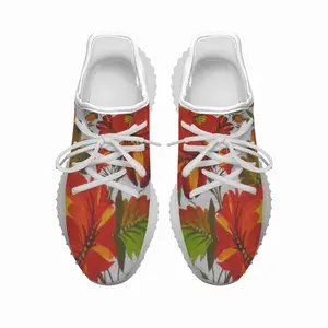 Men Orange Flower Y350V1 Casual Sneakers