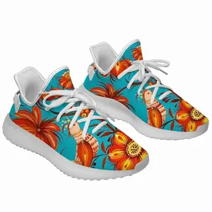 Men Tree Of Life On Blue Background Y350V1 Casual Sneakers