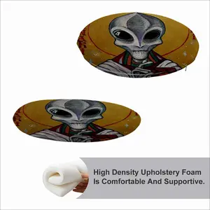 Icon Of Alien Enki Circular Chair Cushion