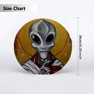 Icon Of Alien Enki Circular Chair Cushion