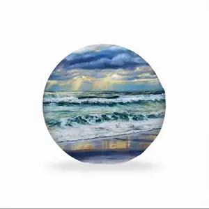 Song Of Storms Circular Chair Cushion