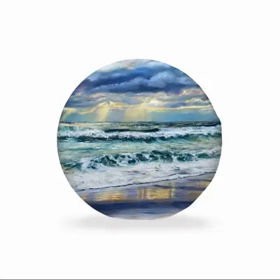 Song Of Storms Circular Chair Cushion