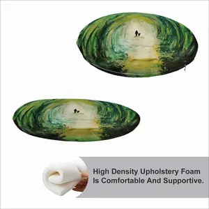 Light At The End Of The Tunnel Circular Chair Cushion