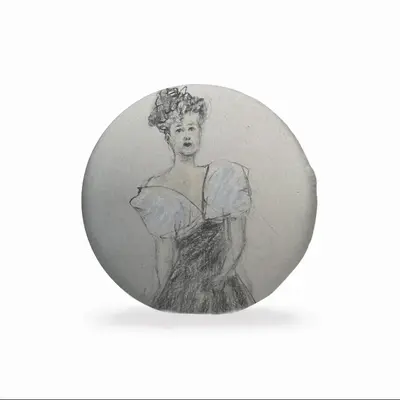 Madame Marie Circular Chair Cushion