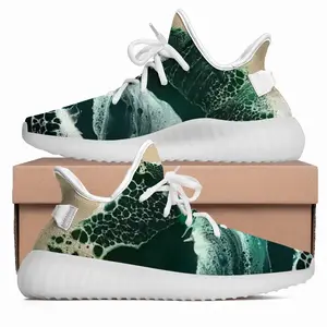 Men Green Waves Y350V1 Casual Sneakers