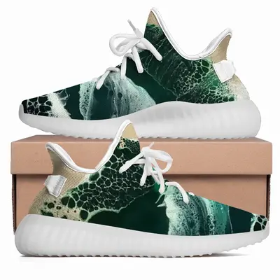 Men Green Waves Y350V1 Casual Sneakers