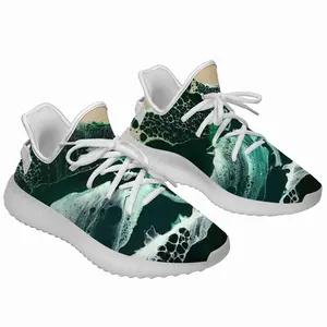 Men Green Waves Y350V1 Casual Sneakers