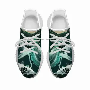 Men Green Waves Y350V1 Casual Sneakers