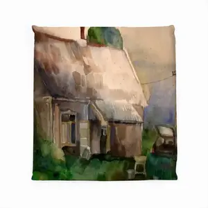 Watercolor - The Village Square Cushion