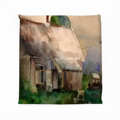 Watercolor - The Village Square Cushion