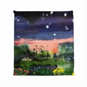 Twilight On The Heath Square Cushion