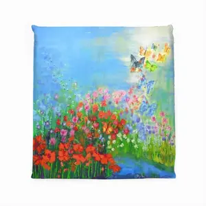 Butterflies Are Free Ii Square Cushion