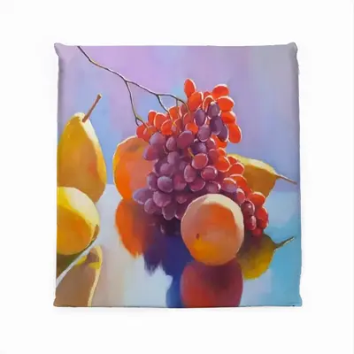 Still Life With Grapes Square Cushion