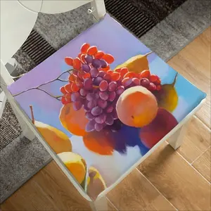 Still Life With Grapes Square Cushion