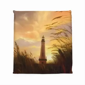 The Shine Of Lighthouse Outside Square Cushion