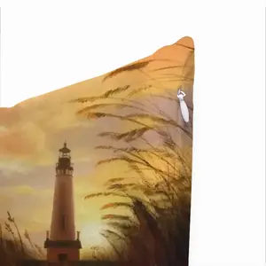 The Shine Of Lighthouse Outside Square Cushion