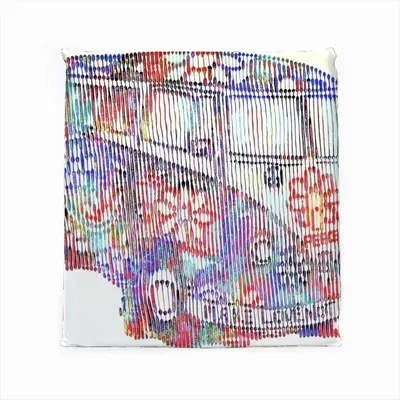 The Combi Of Peace And Love Square Cushion