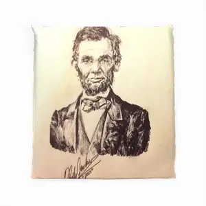 President Abraham Lincoln Square Cushion