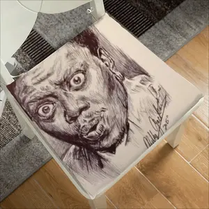 Bernie Mac Portrait Square Cushion