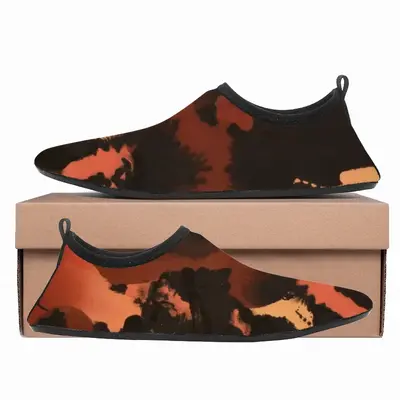 Men Orange Black Diving Beach Shoes