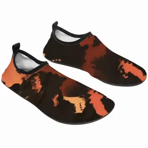 Men Orange Black Diving Beach Shoes