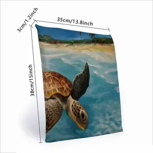 Caribbean Turtle Iii Square Cushion